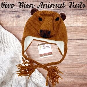 Youth Capybara Animal Hat from Ecuador